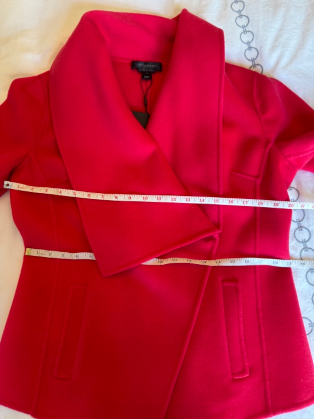 St. John Wool & Cashmere Shawl Collar Coat US12 NWT - Picture 7 of 11